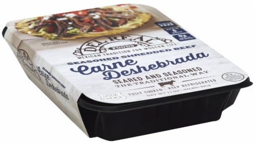 Del Real Foods Carne Deshebrada Seasoned Shredded Beef Perspective: back