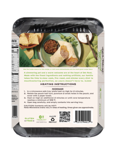 Del Real™ Foods Gluten Free Frijoles Refritos Refried Beans Perspective: back
