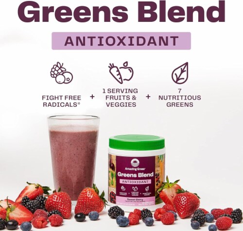 Amazing Grass® Green Super Food Whole Food Supplement Perspective: back