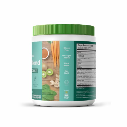 Amazing Grass Detox & Digest Clean Greens Blend Powder 7g Perspective: back