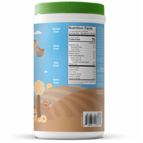 Amazing Grass Kidz Superfood Extreme Chocolate Protein Probiotics Powder 19g Perspective: back