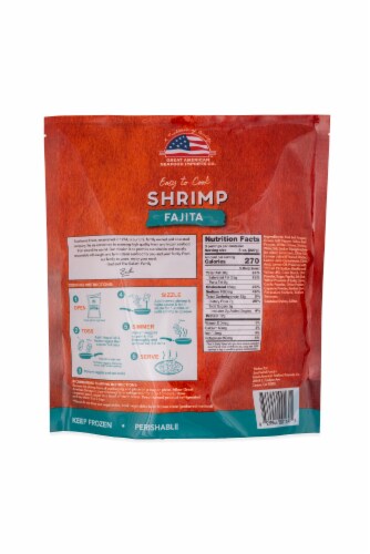 Great American Seafood Shrimp Fajitas Perspective: back