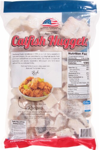 Great American Seafood® Frozen Catfish Nuggets Perspective: back