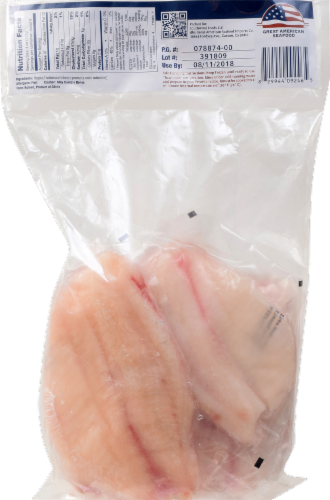 Great American Seafood Tilapia Fillet Perspective: back