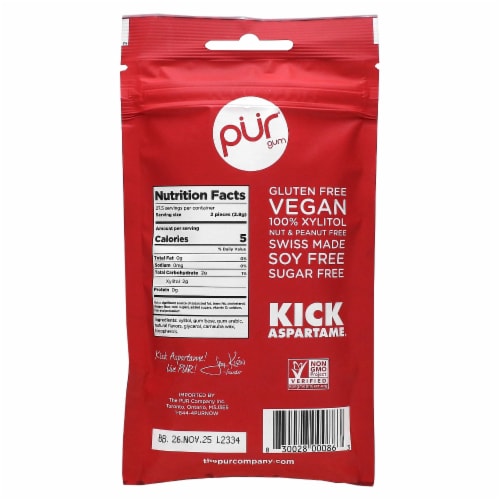 Pur Cinnamon Gum - Case Of 12 - 2.72 Oz Perspective: back