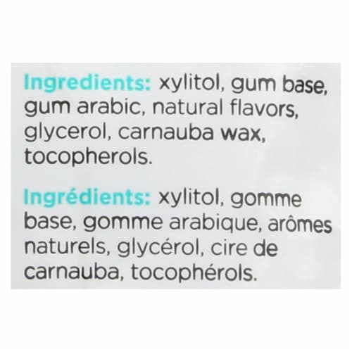 PUR® Gum Aspartame Free Wintergreen Chewing Gum Perspective: back