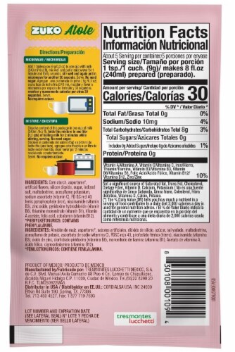 Zuko® Strawberry Fresa Atole Drink Mix Perspective: back