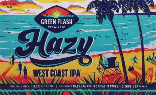 Green Flash Brewing Co.® West Coast IPA Cans Perspective: back