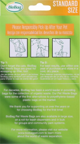 BioBag Standard Size Pet Waste Bags 50 Count Perspective: back