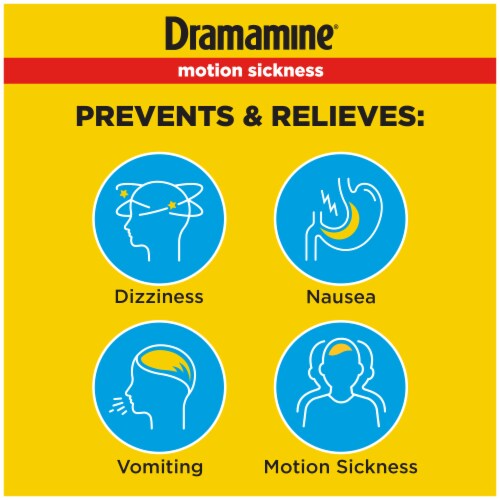 Dramamine® Motion Sickness Relief Dual Action Tablets Perspective: back