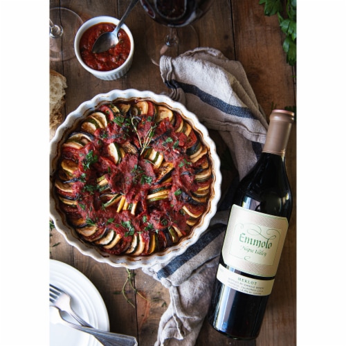 Emmolo Wines Napa Valley Merlot Red Wine Perspective: back