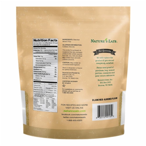 Nature's Eats Superfine Blanched Almond Flour Perspective: back