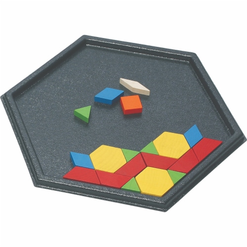 Learning Advantage Pattern Block Trays Set of 2 (CTU102842) Perspective: back