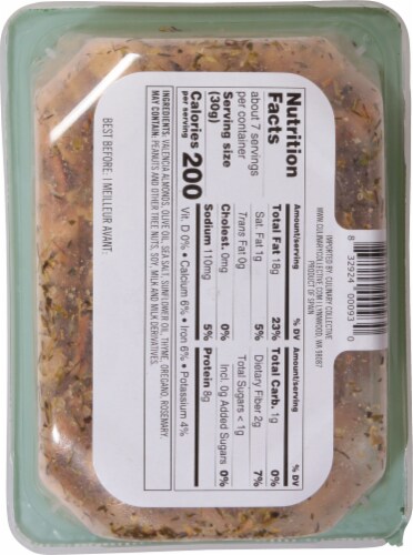 Matiz Valencia Almonds with Herbs Tray Perspective: back