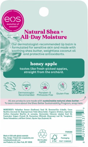 eos® Visibly Soft Lip Balm Sphere - Honey Apple Perspective: back
