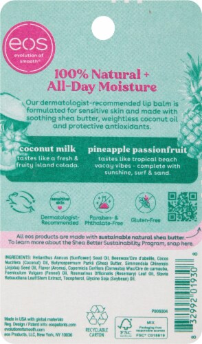 EOS® Coconut Milk + Pineapple Passionfruit Lip Balm Perspective: back
