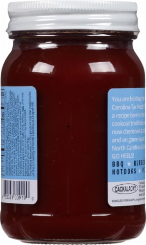 Cackalacky® Tar Heels® BBQ Sauce Perspective: back