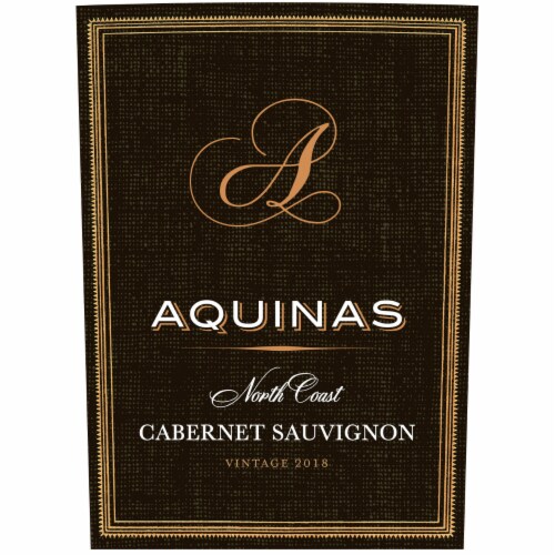 Aquinas Cabernet Sauvignon California Red Wine Perspective: back