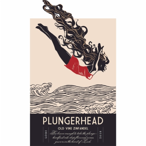 Plungerhead Old Vine Zinfandel California Red Wine Perspective: back