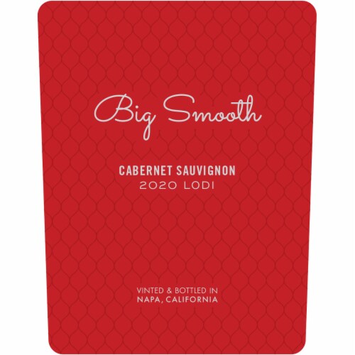 Big Smooth Cabernet Sauvignon California Red Wine Perspective: back