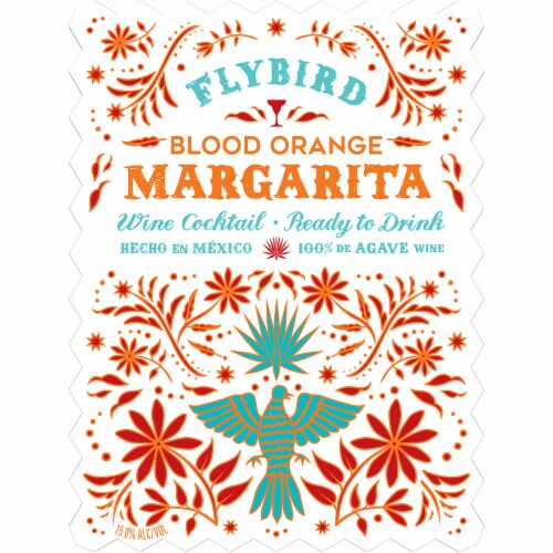 Flybird Blood Orange Margarita Wine Ready to Drink Cocktail Perspective: back