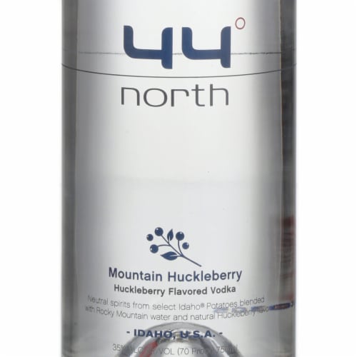 44 North Mountain Huckleberry Vodka Perspective: back