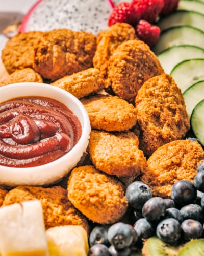 Quorn™ Meatless Nuggets Frozen Meal Perspective: back