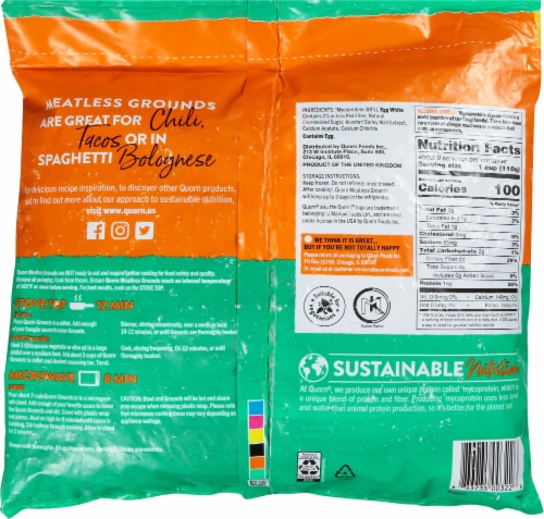 Quorn™ Meatless Grounds Value Pack Perspective: back