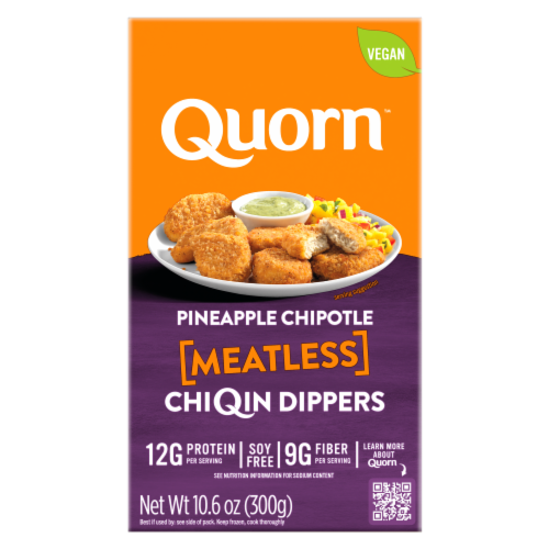 Quorn® Vegan Pineapple Chipotle Meatless ChiQin Dippers Perspective: back