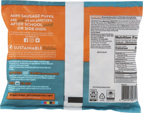 Quorn™ Meatless Mini Sausage Pastry Puffs Perspective: back
