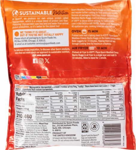Quorn™ Meatless Nacho Nuggs Perspective: back