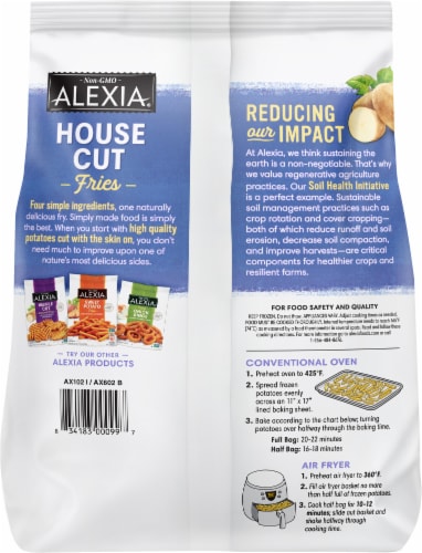Alexia® House Cut Fries with Sea Salt Perspective: back