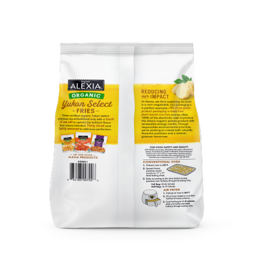 Alexia® Organic Yukon Select Frozen Fries With A Touch of Sea Salt Perspective: back