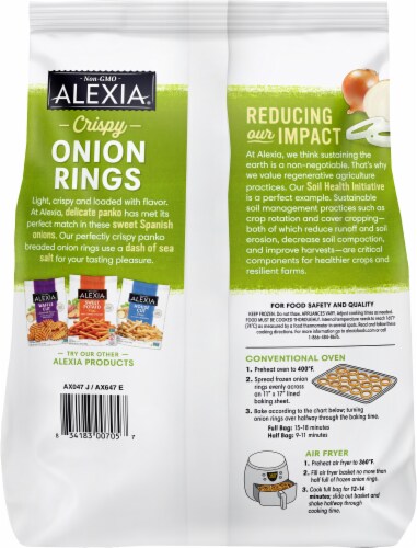 Alexia® Crispy Onion Rings with Panko Breading & Sea Salt 13.5 oz Perspective: back