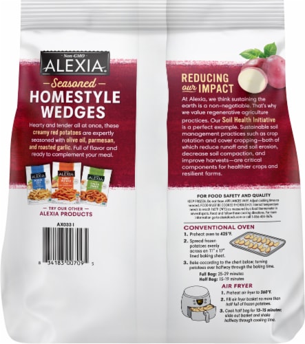 Alexia® Oven Reds Olive Oil Parmesan Roasted Garlic Perspective: back