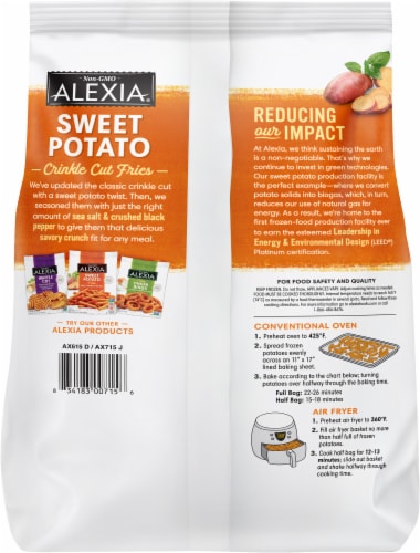 Alexia® Crinkle Cut Sweet Potato Fries Perspective: back