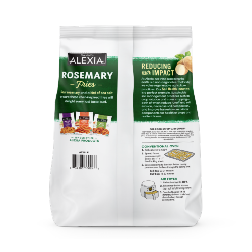Alexia® Crispy Rosemary Fries with Sea Salt Perspective: back