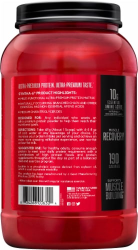 BSN Syntha-6™ Protein Powder Cookies & Cream Perspective: back