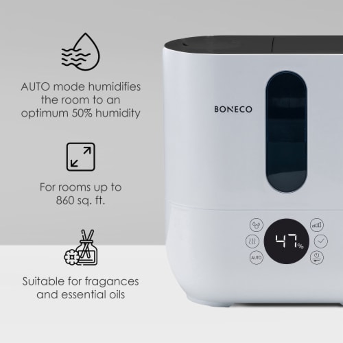 Boneco U350 Top Fill Ultrasonic Humidifier w/ Warm or Cool Mist and LED Display Perspective: back