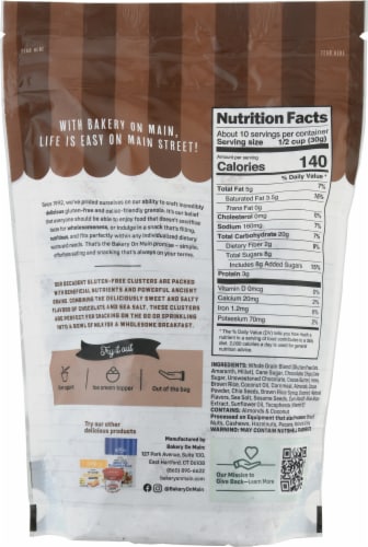 Bakery On Main Dark Chocolate Sea Salt Decadent Granola Perspective: back