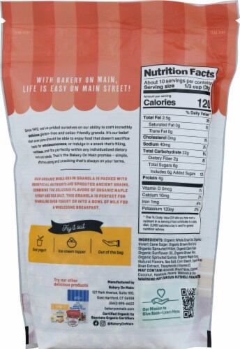 Bakery on Main® Sprouted Maple Quinoa Granola Perspective: back