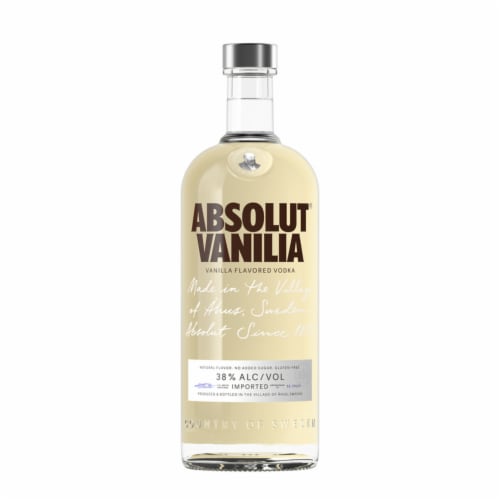Absolut Vanilia Flavored Vodka Perspective: back