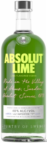 Absolut Lime Flavored Vodka Perspective: back