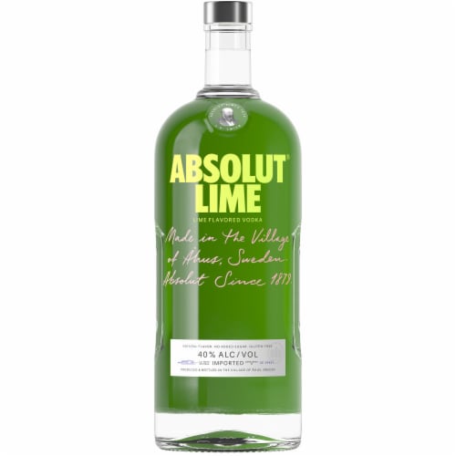 Absolut Lime Flavored Vodka Perspective: back
