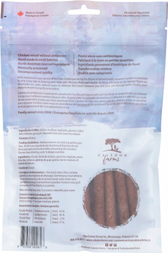 Caledon Farms Chicken Chewy All Natural Dog Treats Perspective: back