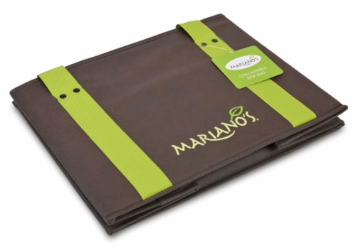 Mariano's® Collapsible Box Bag - Brown Perspective: back