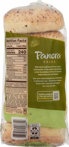 Panera Bread Everything Bagels 6 Ct