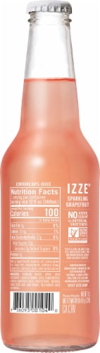 IZZE® Grapefruit Sparkling Juice Drink Bottle Perspective: back