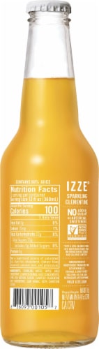 IZZE® Sparkling Clementine Flavored Juice Drink Perspective: back