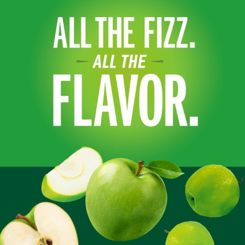 IZZE No Sugar Added Apple Sparkling Juice Beverage Blend Perspective: back
